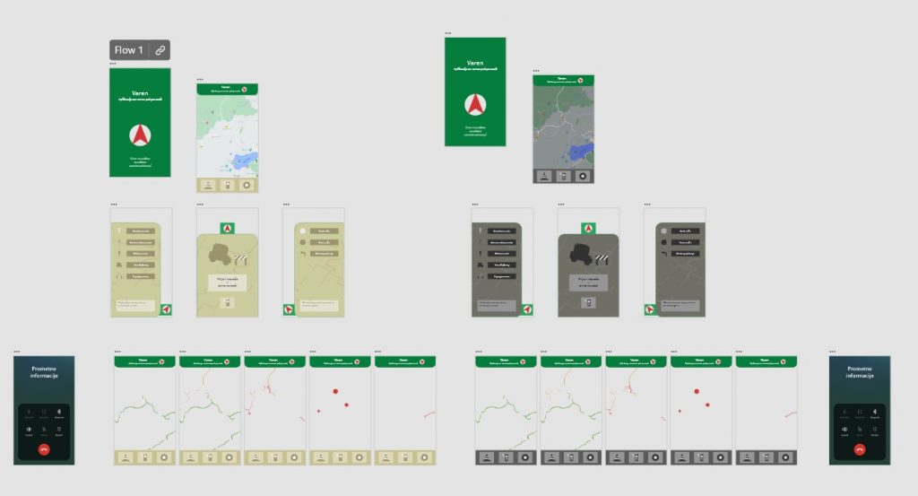 Wireframe aplikacije