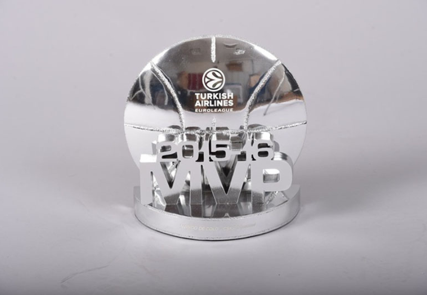 Pokal dodeljen igralcu izbranemu z naziv MVP. euro-liga